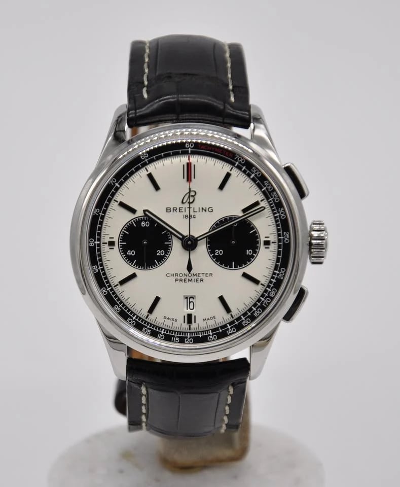Breitling Premier B01 Chronograph 42 Steel White Black AB0118221G1P1 Automatic