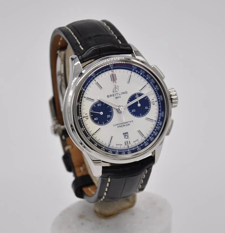 Breitling Premier B01 Chronograph 42 Steel White Black AB0118221G1P1 Automatic — photo 6
