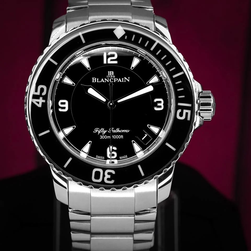 Blancpain Fifty Fathoms 45mm Full Set Stainless Steel Bracelet 2021 Mint