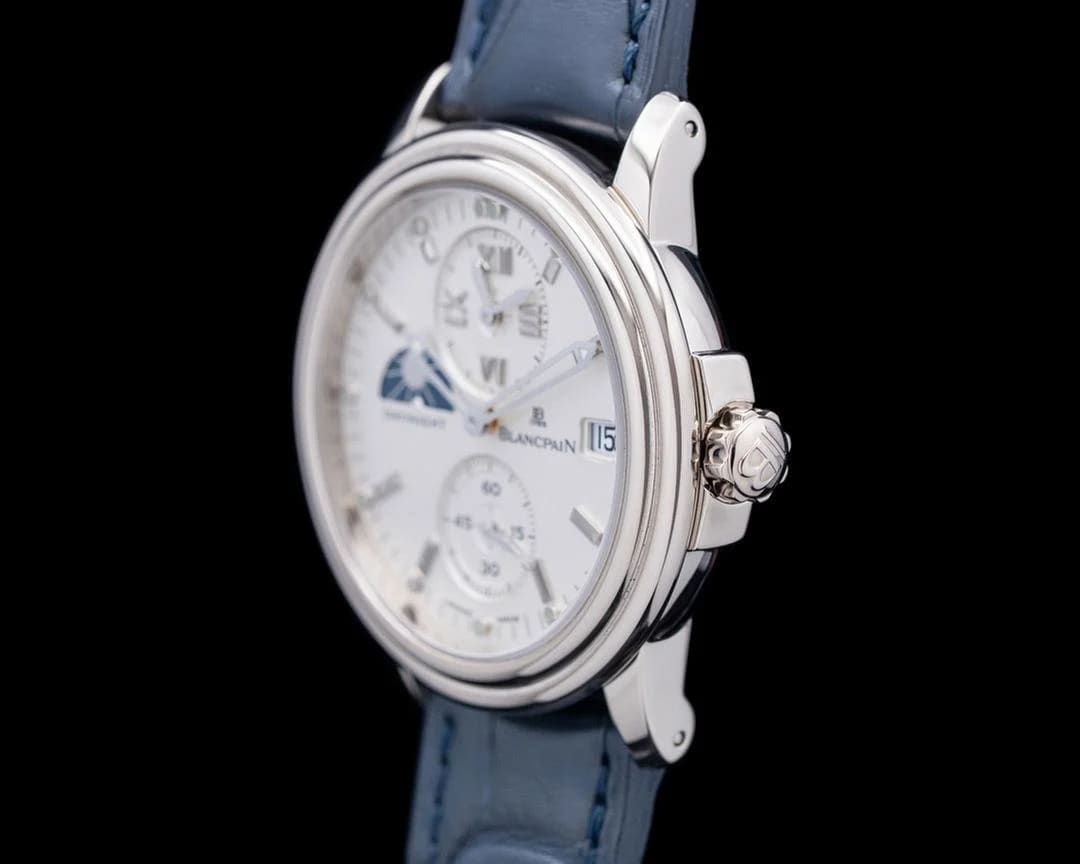 Blancpain Léman 2160 Leman GMT Dual Time Day-Night 18K White Gold Silver Dial LIMITED — photo 3