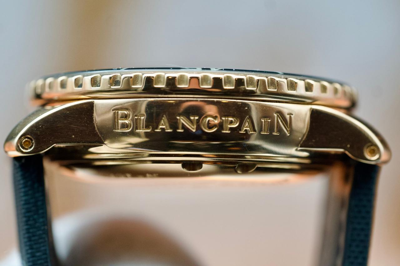Blancpain Fifty Fathoms 18 k rose-gold dive watch ~45 mm ~130 g solid gold auto — photo 13