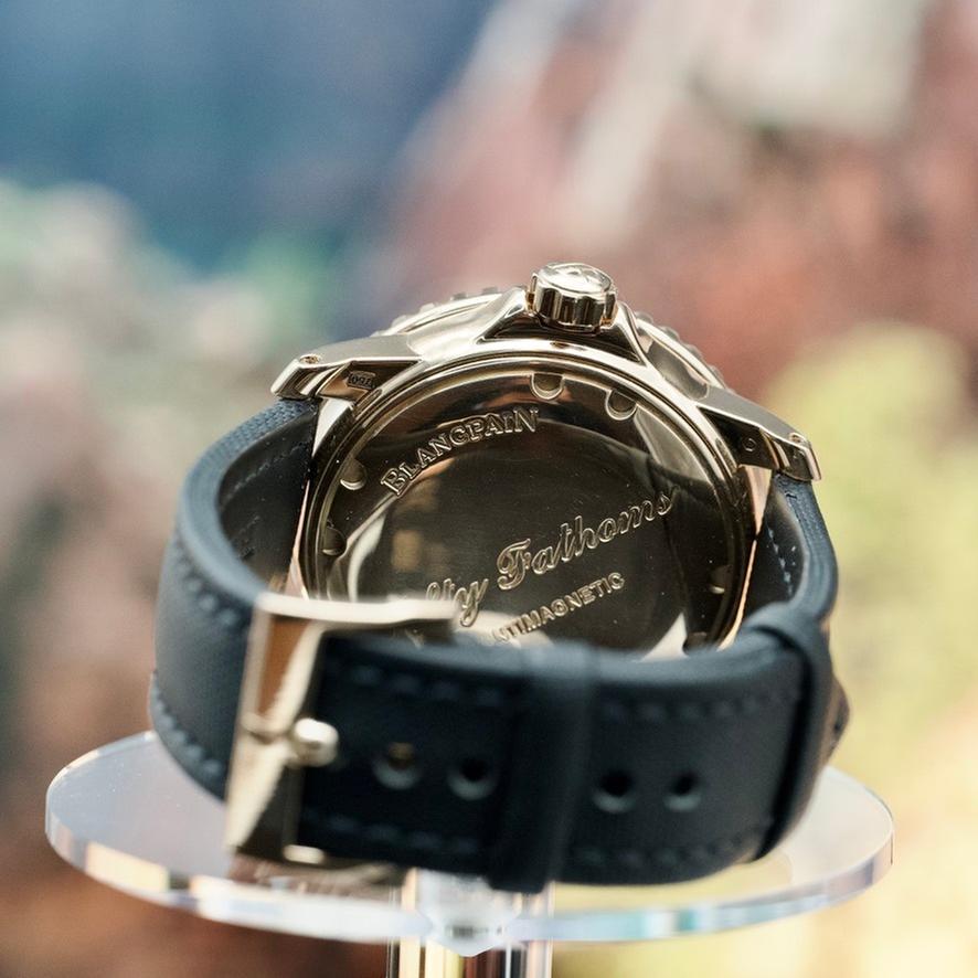 Blancpain Fifty Fathoms 18 k rose-gold dive watch ~45 mm ~130 g solid gold auto — photo 14