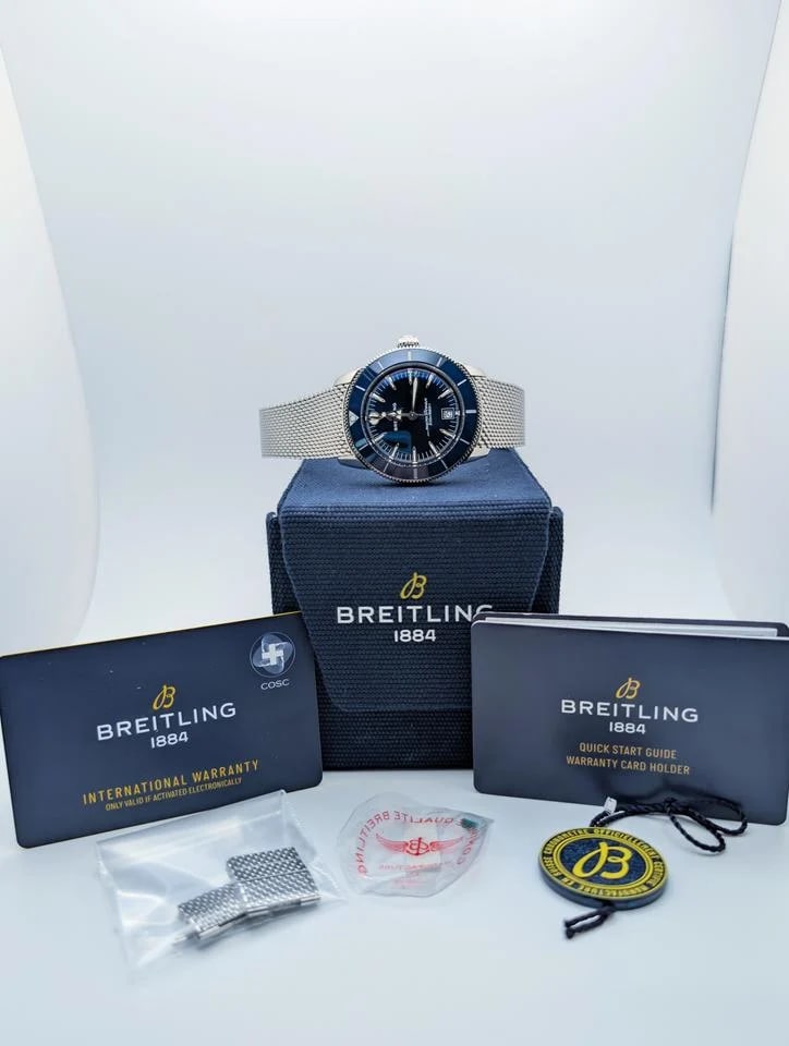 Breitling Superocean 42 Ocean Culture Series B31 Automatic Breitling Super B31 Automatic 42 Blue dial Steel Box &amp; Papers — photo 3