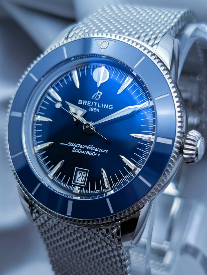 Breitling Superocean 42 Ocean Culture Series B31 Automatic Breitling Super B31 Automatic 42 Blue dial Steel Box &amp; Papers — photo 4