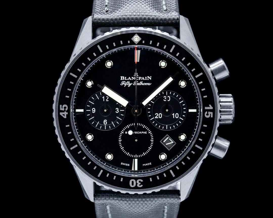Blancpain Fifty Fathoms Bathyscaphe 5200 Fifty Fathoms Bathyscaphe Chronograph Ceramic Black Dial