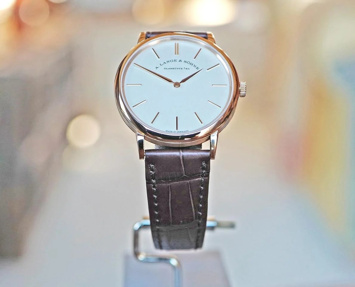 A. Lange &amp; Söhne Saxonia Thin Silver Dial Pink Gold 37mm Ref. 201.033 — photo 8