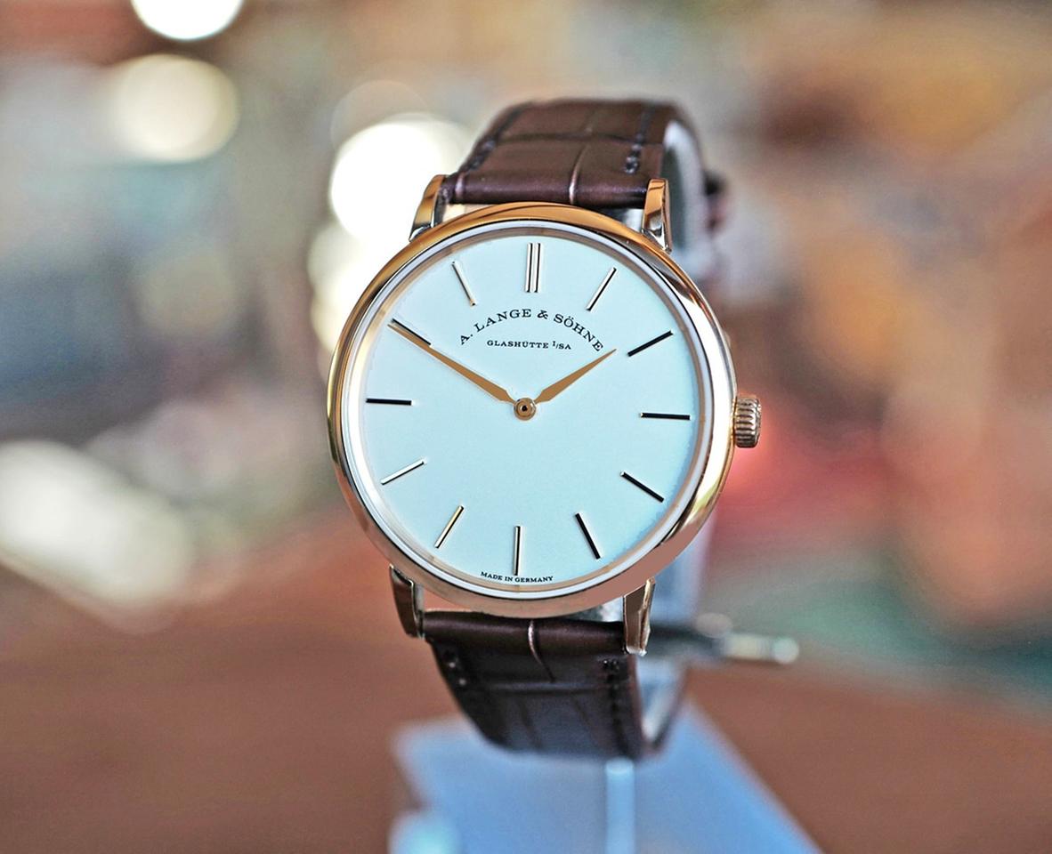 A. Lange &amp; Söhne Saxonia Thin Silver Dial Pink Gold 37mm Ref. 201.033 — photo 9