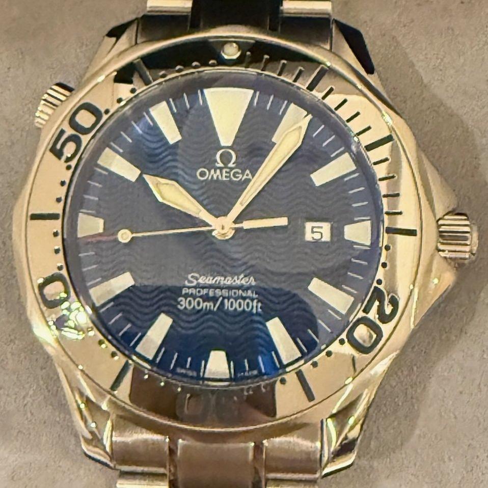 Omega Seamaster Professional 300m Quartz 41mm Electric Blue 2265.80 - Serviced 2 year Omega Warranty