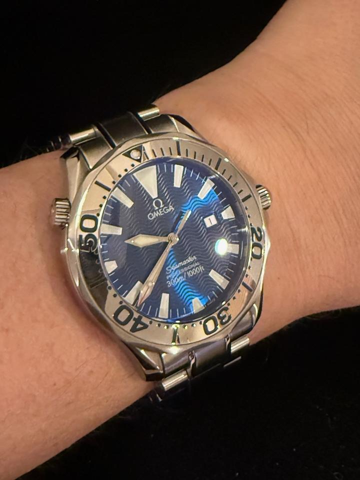 Omega Seamaster Professional 300m Quartz 41mm Electric Blue 2265.80 - Serviced 2 year Omega Warranty — photo 2
