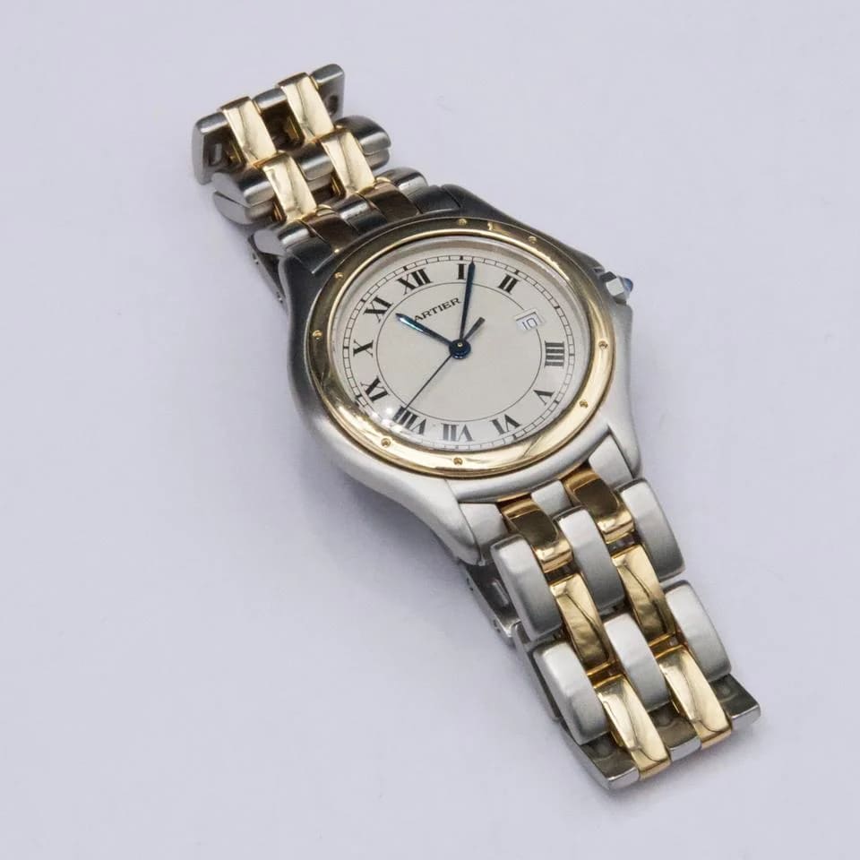 Cartier Cougar Panthere Cougar W35006B6 Two Tone Mens Watch — photo 4