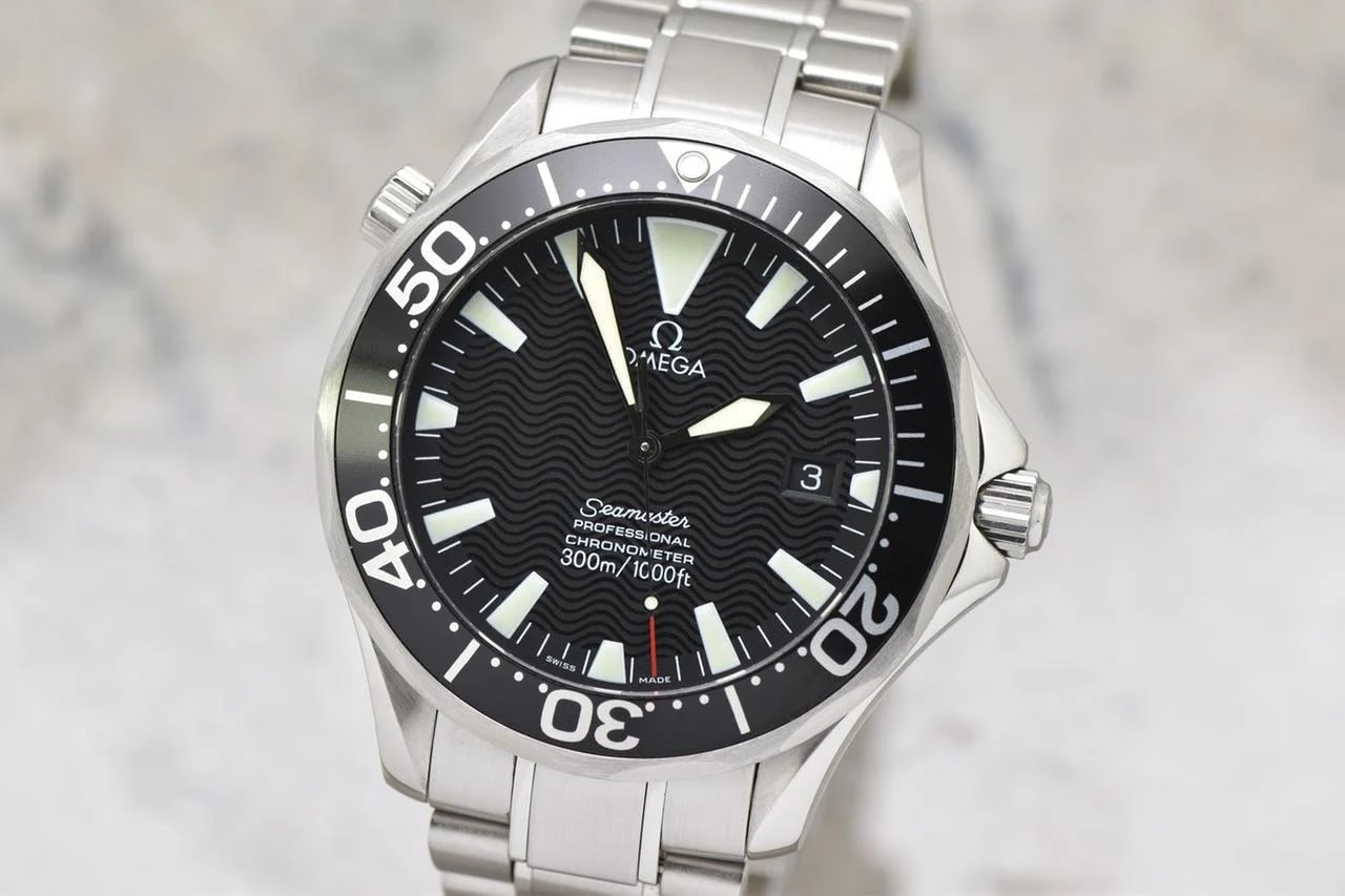 Omega Seamaster Diver 300 M Professional Chronometer 300M Automatic 41MM Steel "Peter Blake" Watch 2254.50 New Omega Factory Bezel