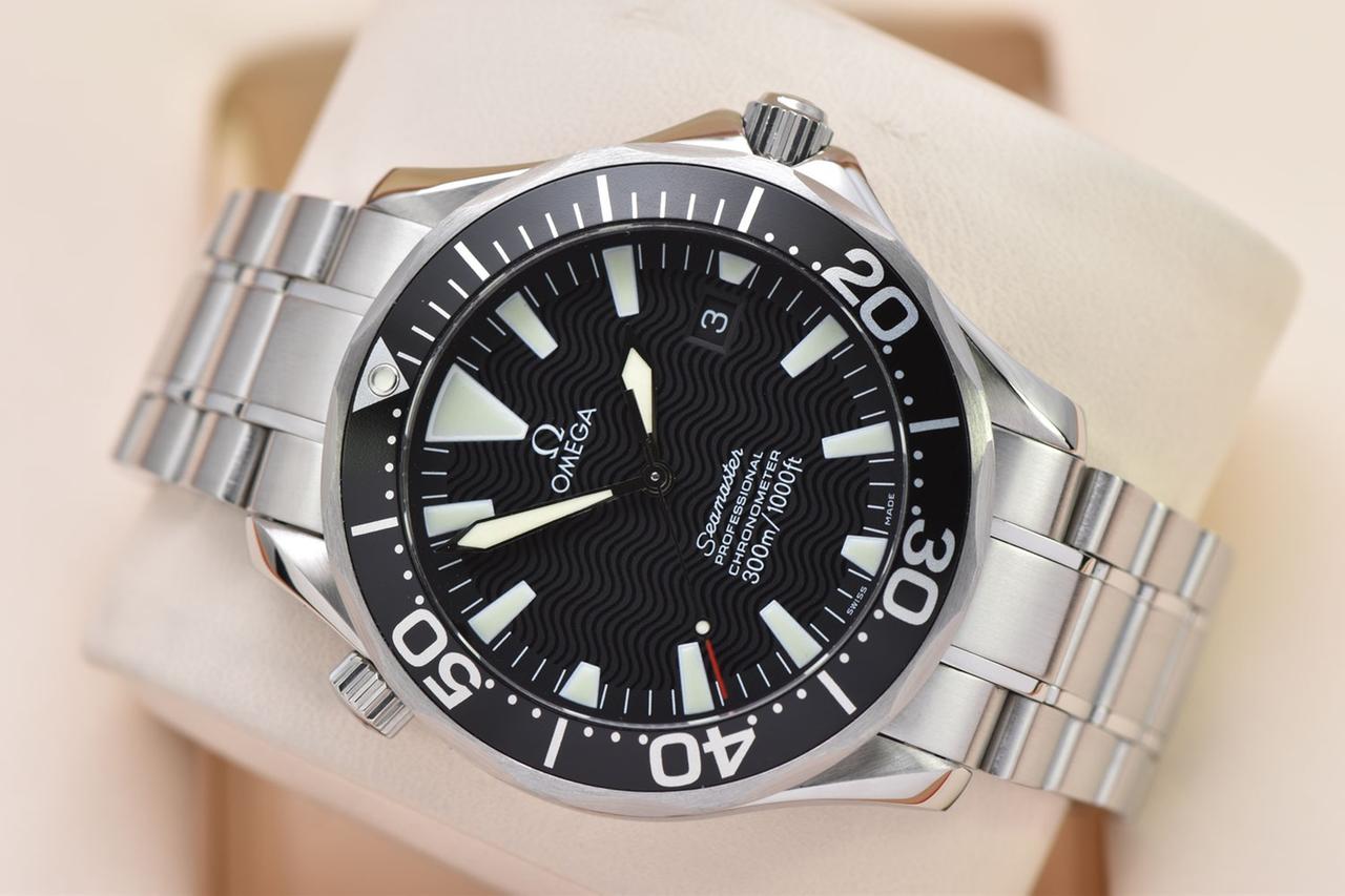 Omega Seamaster Diver 300 M Professional Chronometer 300M Automatic 41MM Steel "Peter Blake" Watch 2254.50 New Omega Factory Bezel — photo 13