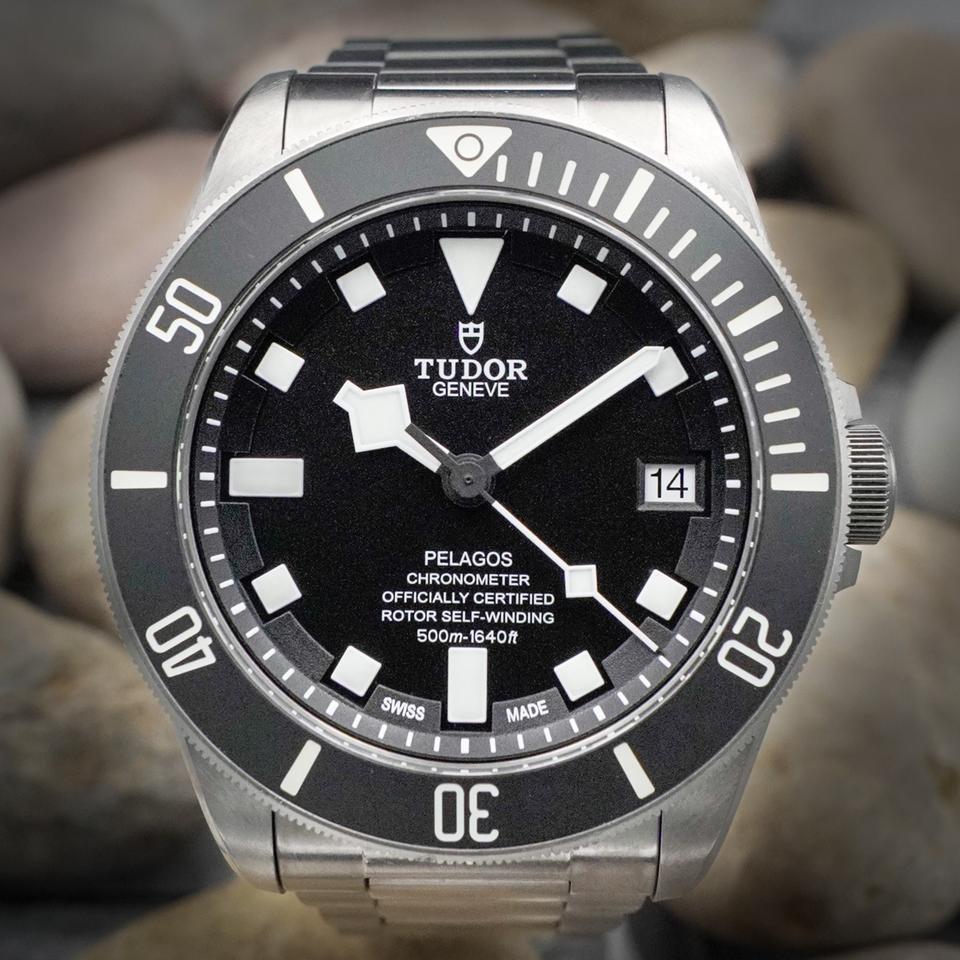 Tudor Pelagos Full Set Black Dial 42mm 25600TN Rubber Strap Included