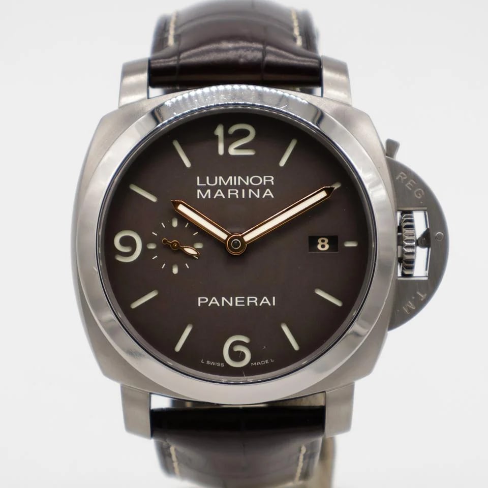 Panerai Luminor Marina 1950 3 Days Automatic 44mm Titanio Brown PAM00351 Automatic Strap