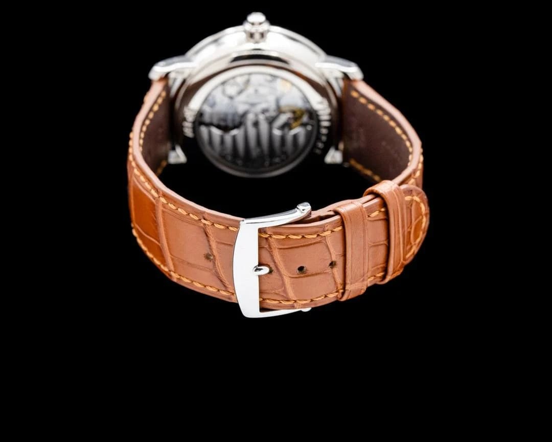 Blancpain Villeret 6185 Villeret Monopusher Chronograph 18K White Gold Brown Dial — photo 5