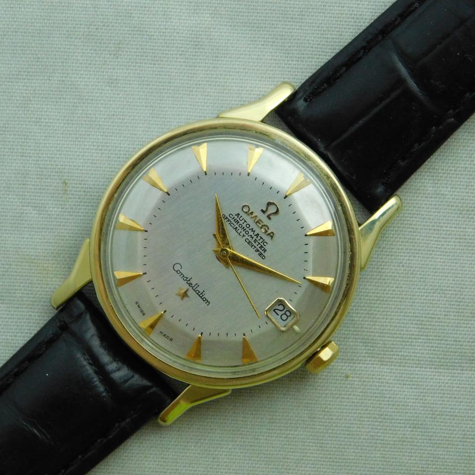 Omega Constellation Pie Pan 2 Tone Date 168.005 Vintage 1961 Mens Watch 34mm — photo 4
