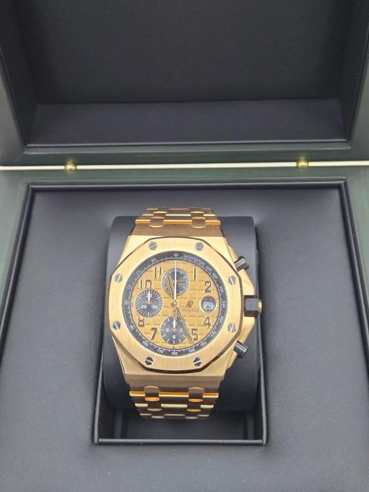 Audemars Piguet Royal Oak Offshore Chronograph AP Rose Gold Brick Bracelet