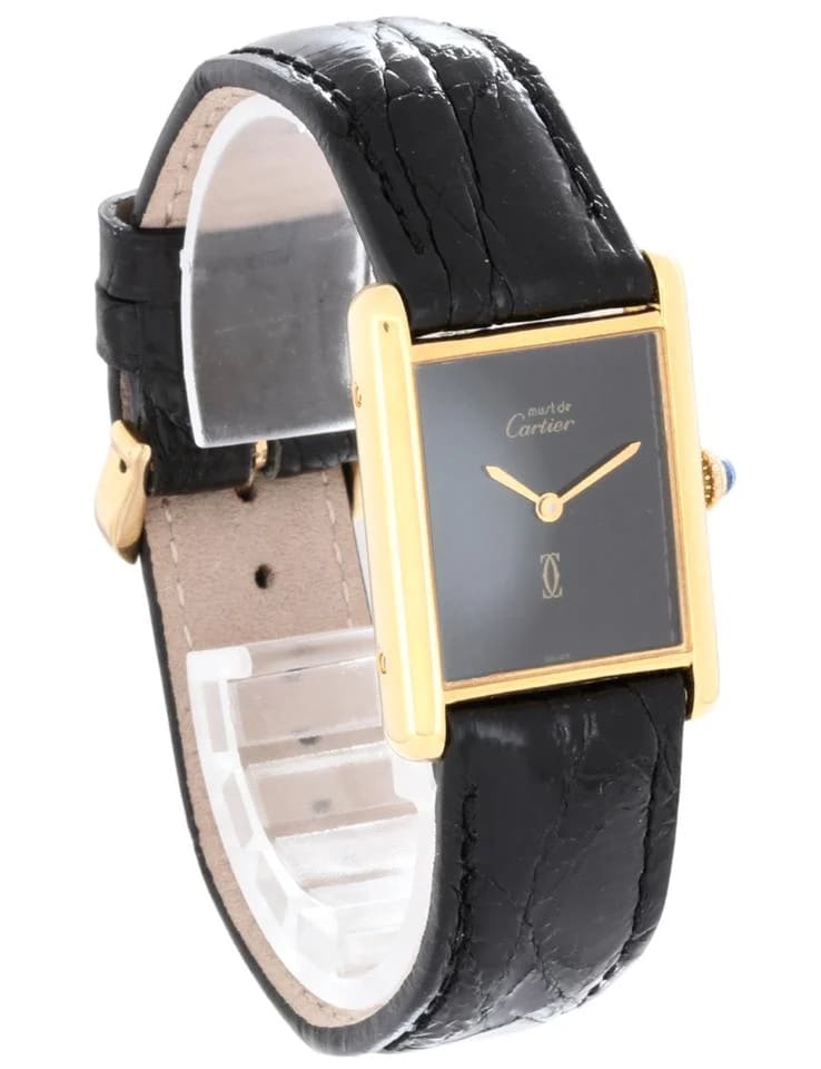 Cartier Tank Must De Unique Jet Black Spidered Dial — photo 2