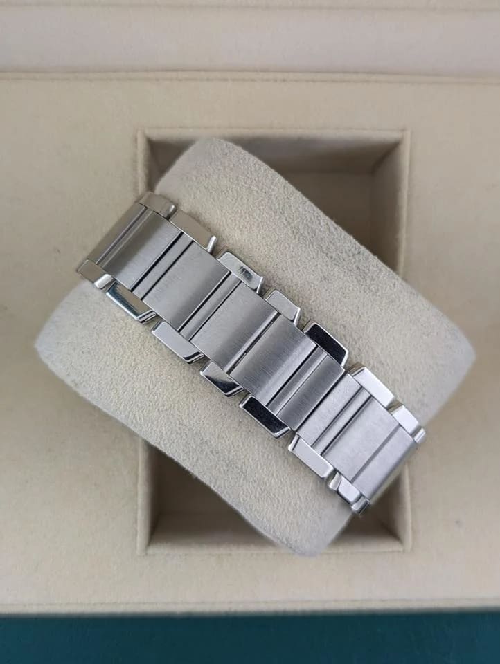 Cartier Tank Française 2302 White Roman Automatic With Service Paperwork 28mm — photo 5