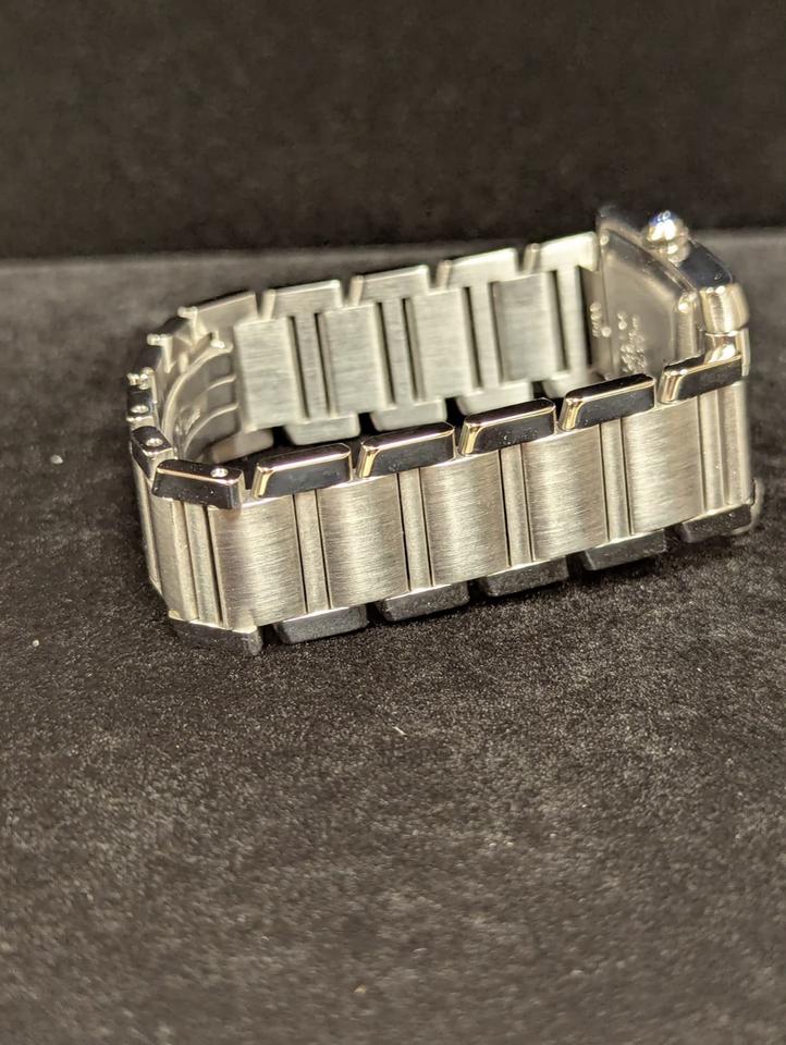 Cartier Tank Française 2302 White Roman Automatic With Service Paperwork 28mm — photo 11