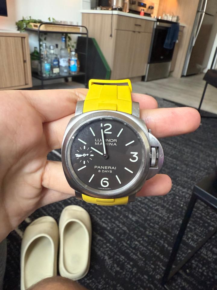 Panerai Luminor Marina 8 Days Original Box Original Strap Extra Strap Card — photo 2