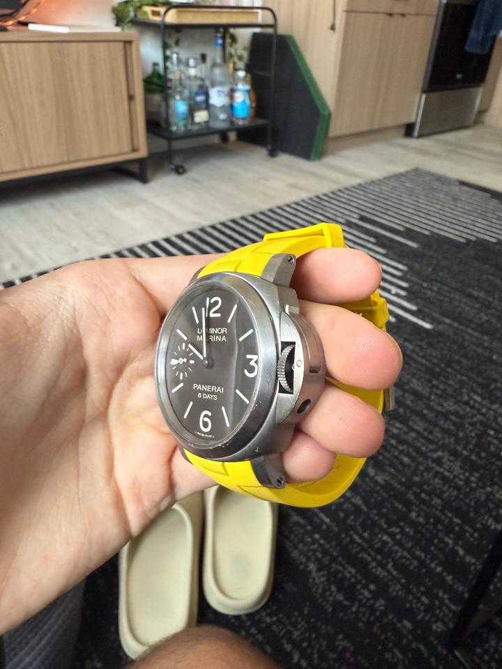 Panerai Luminor Marina 8 Days Original Box Original Strap Extra Strap Card — photo 4