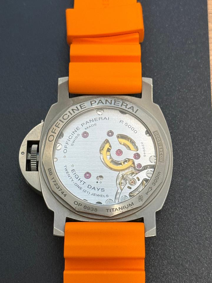 Panerai Luminor Marina 8 Days Original Box Original Strap Extra Strap Card — photo 5