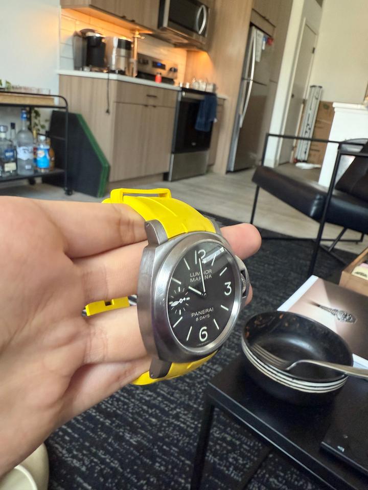 Panerai Luminor Marina 8 Days Original Box Original Strap Extra Strap Card — photo 6