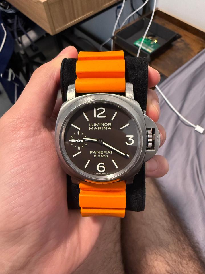 Panerai Luminor Marina 8 Days Original Box Original Strap Extra Strap Card — photo 7