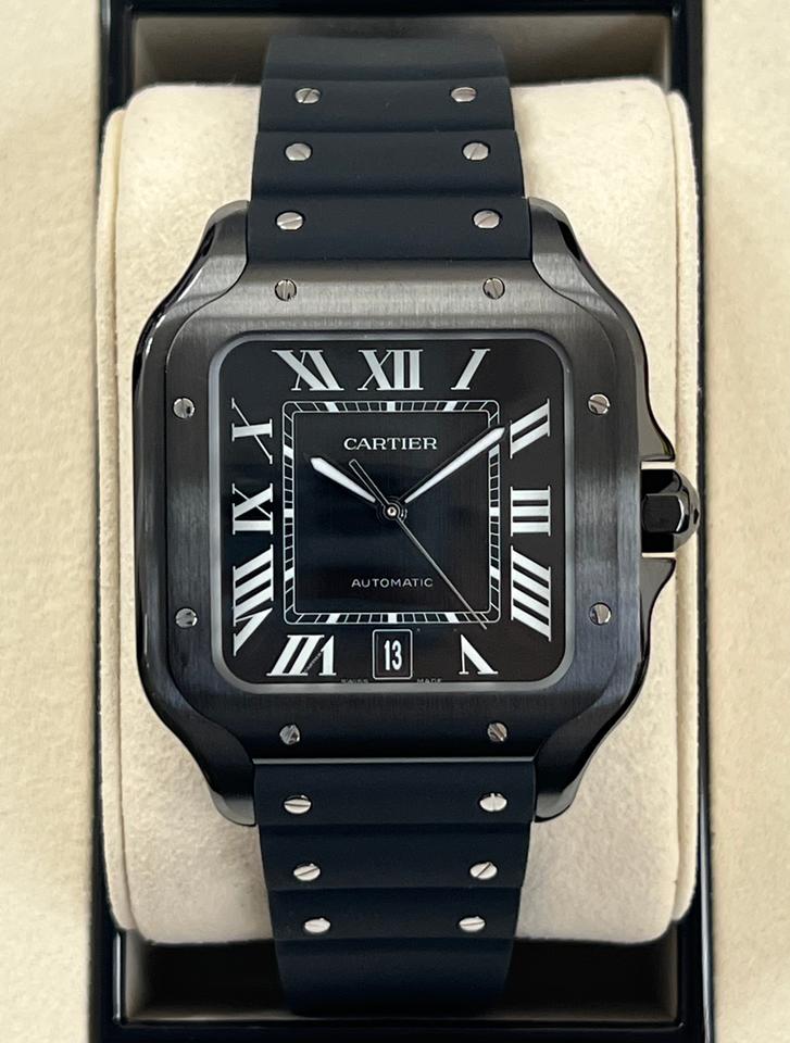 Cartier Santos Large New 2026 Carbon Black WSSA0039 Brand New Full Set