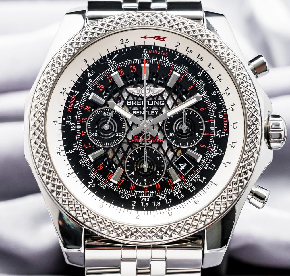 Breitling Bentley B06 Skeleton $12K MSRP Black Dial 49 mm Bracelet