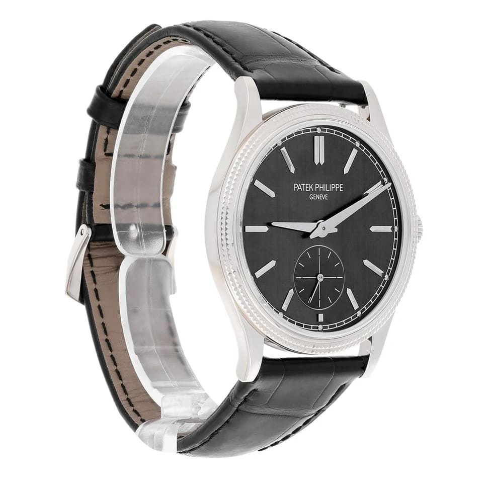 Patek Philippe Calatrava 6119G-001 White Gold Charcoal Gray Dial Watch — photo 4