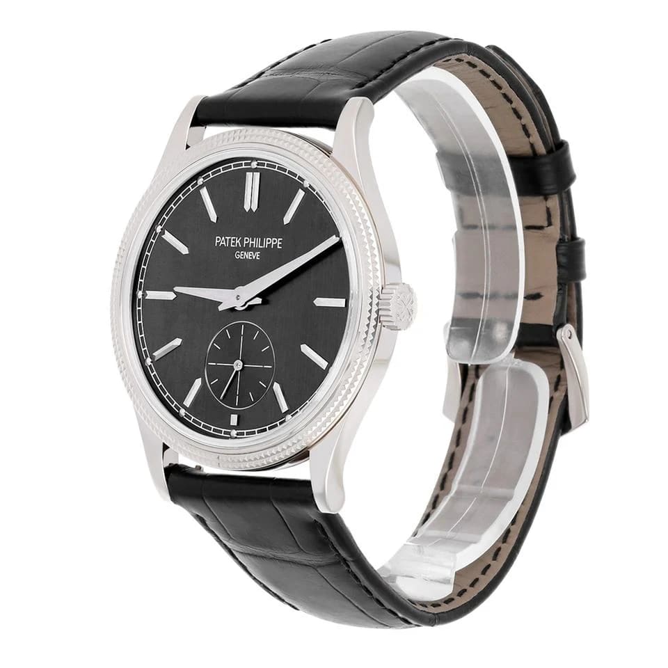 Patek Philippe Calatrava 6119G-001 White Gold Charcoal Gray Dial Watch — photo 6