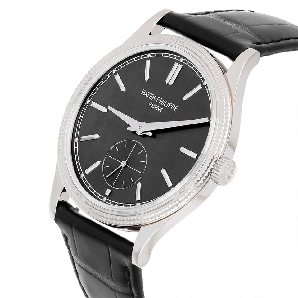 Patek Philippe Calatrava 6119G-001 White Gold Charcoal Gray Dial Watch — photo 7