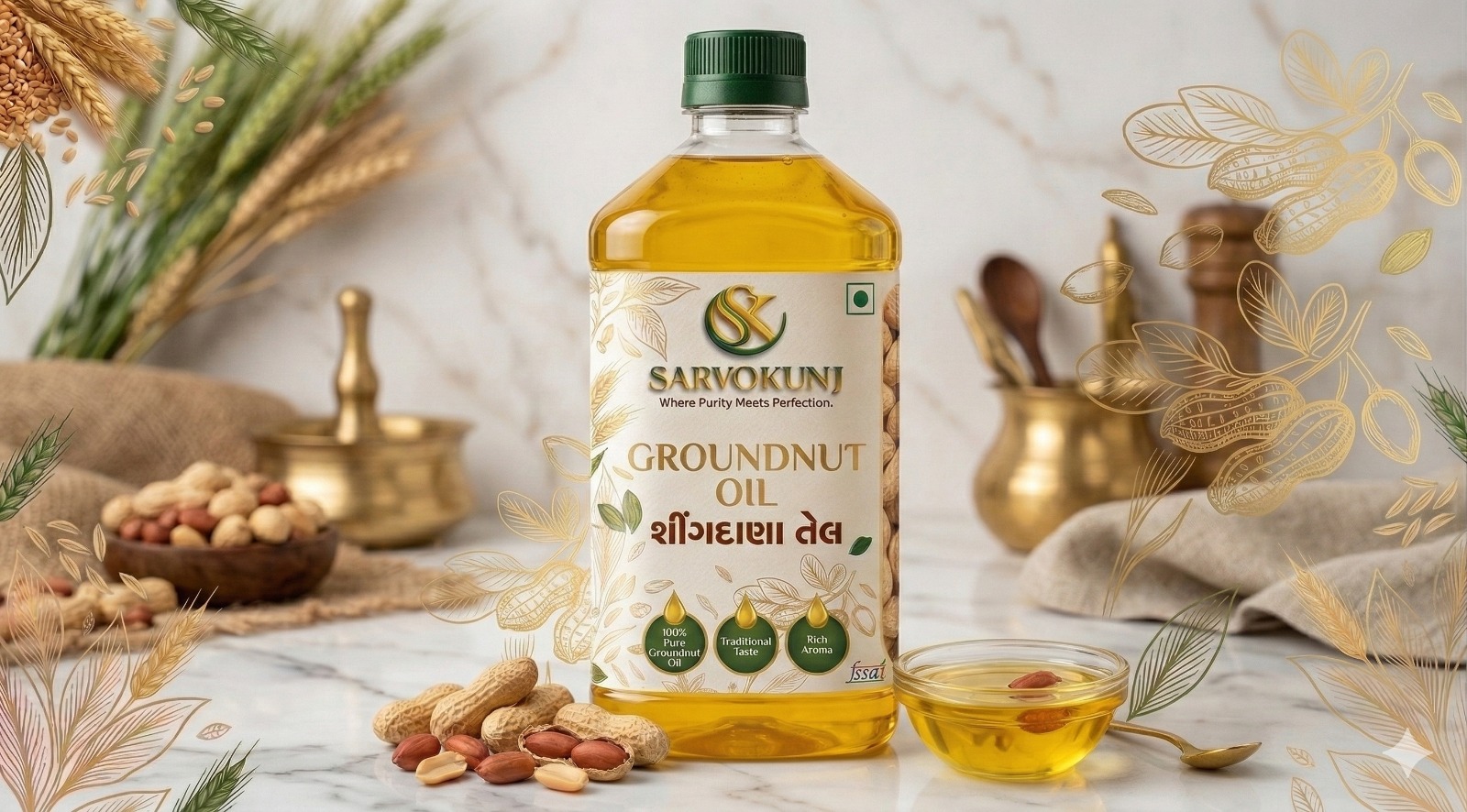 Cold-Pressed Groundnut Oil
