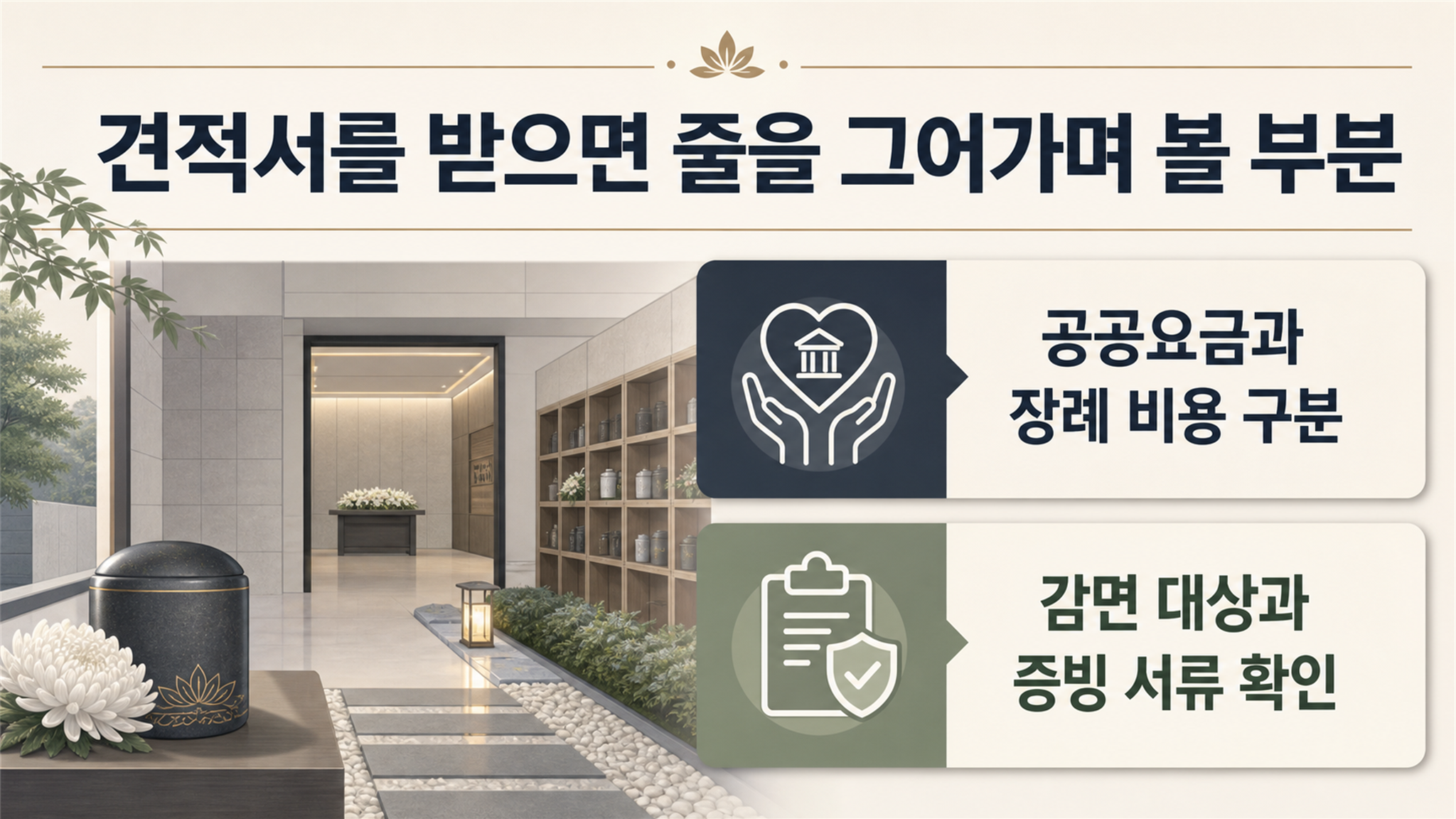 함백산추모공원 화장 비용 관련 시설 사용료·추가 가능 항목 체크 포인트 - 가효상조 장례 가이드 함백산추모공원 화장 비용 관련 시설 사용료·추가 가능 항목 체크 포인트