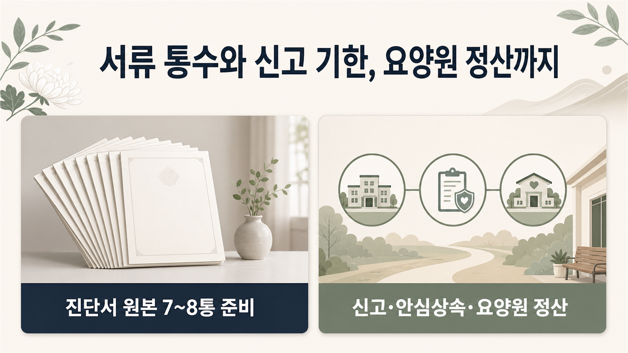 요양원에서 사망했을 때 절차 관련 예약 단계와 행정 순서를 나눠서 보기 - 가효상조 장례 가이드 요양원에서 사망했을 때 절차 관련 예약 단계와 행정 순서를 나눠서 보기