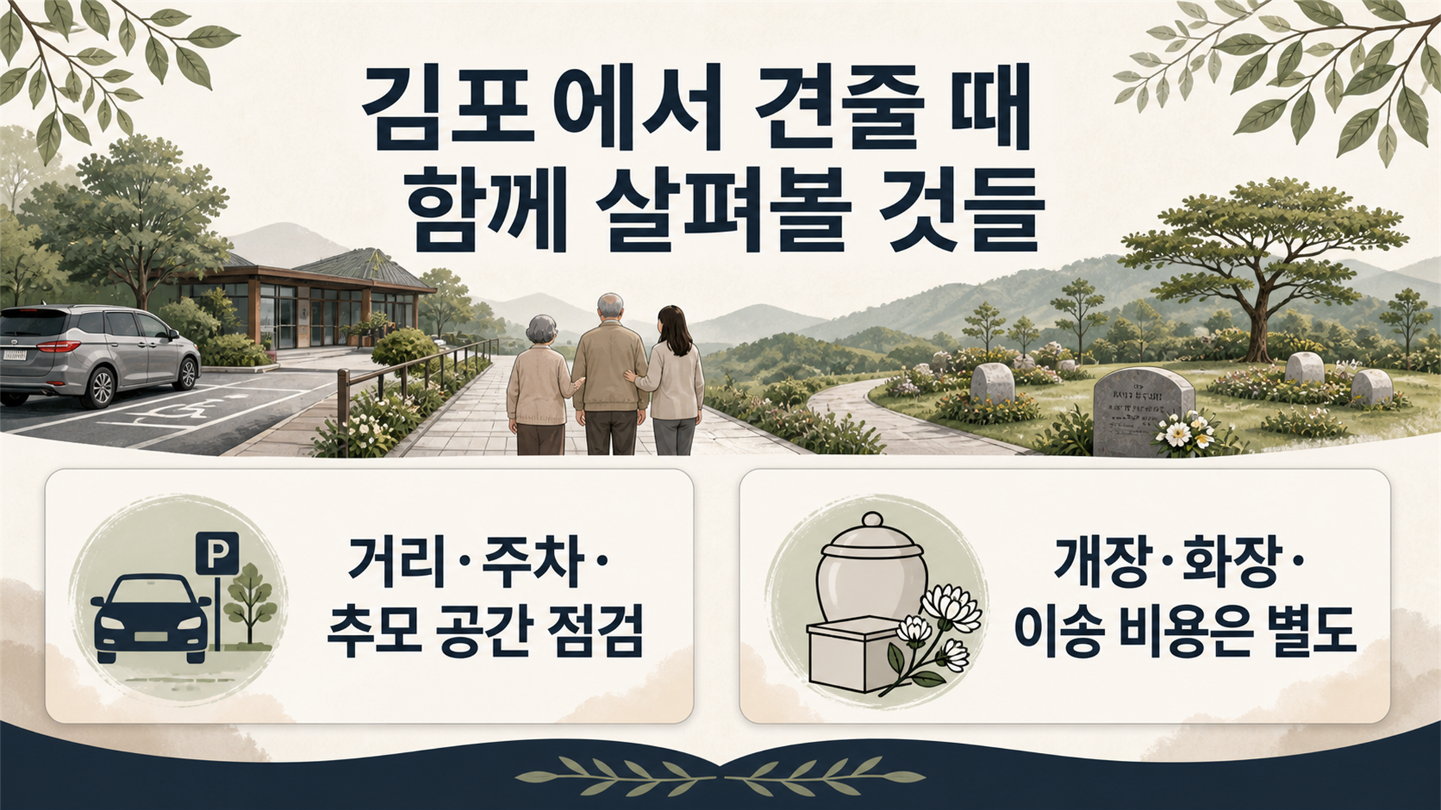 김포 수목장 가격 비교에서 자주 묻는 정산 시점과 계약 조건 - 가효상조 장례 가이드 김포 수목장 가격 비교에서 자주 묻는 정산 시점과 계약 조건