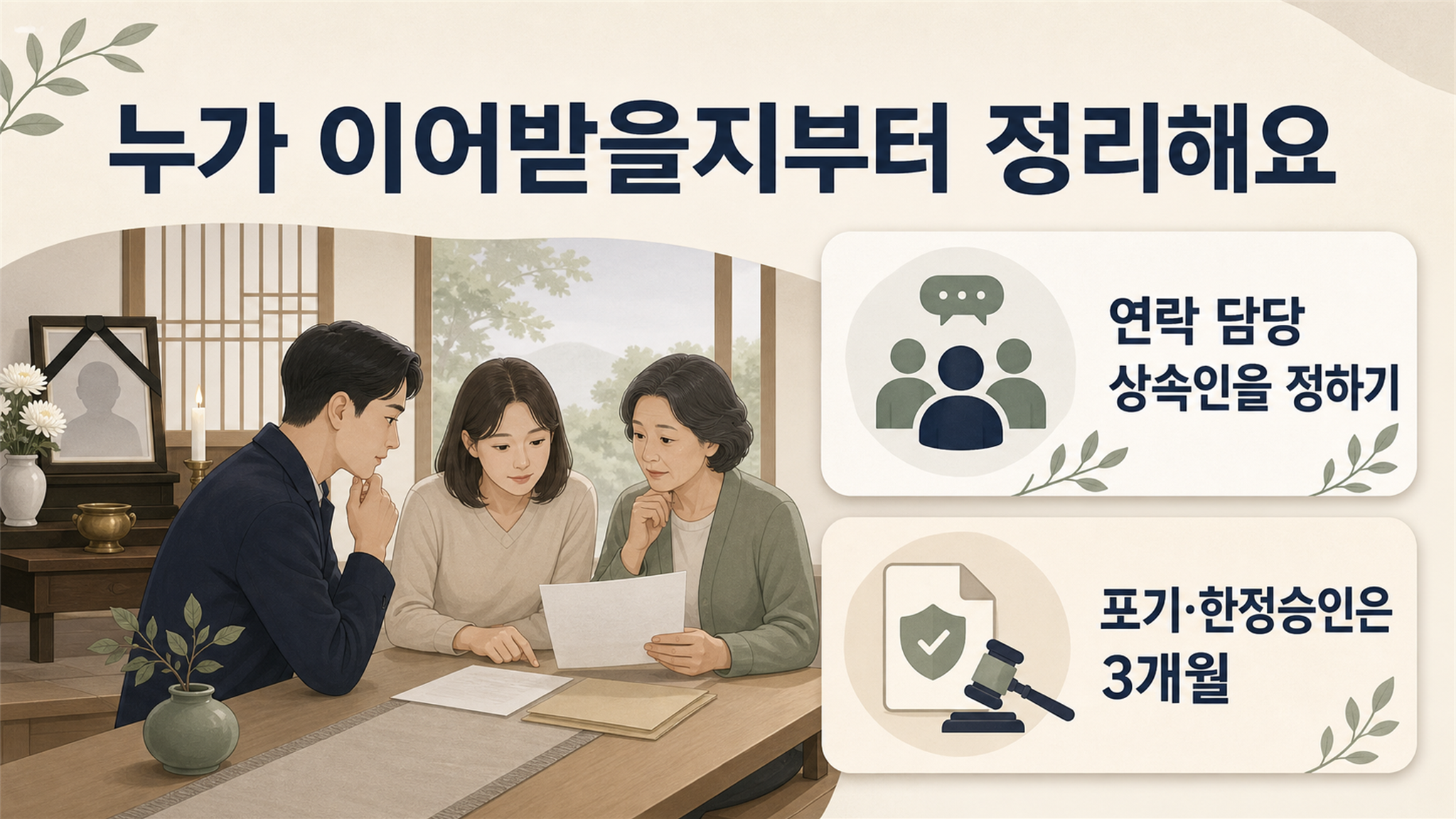 사망자 임대차 계약 해지에서 자주 묻는 처리 기한과 변경 절차 - 가효상조 장례 가이드 사망자 임대차 계약 해지에서 자주 묻는 처리 기한과 변경 절차