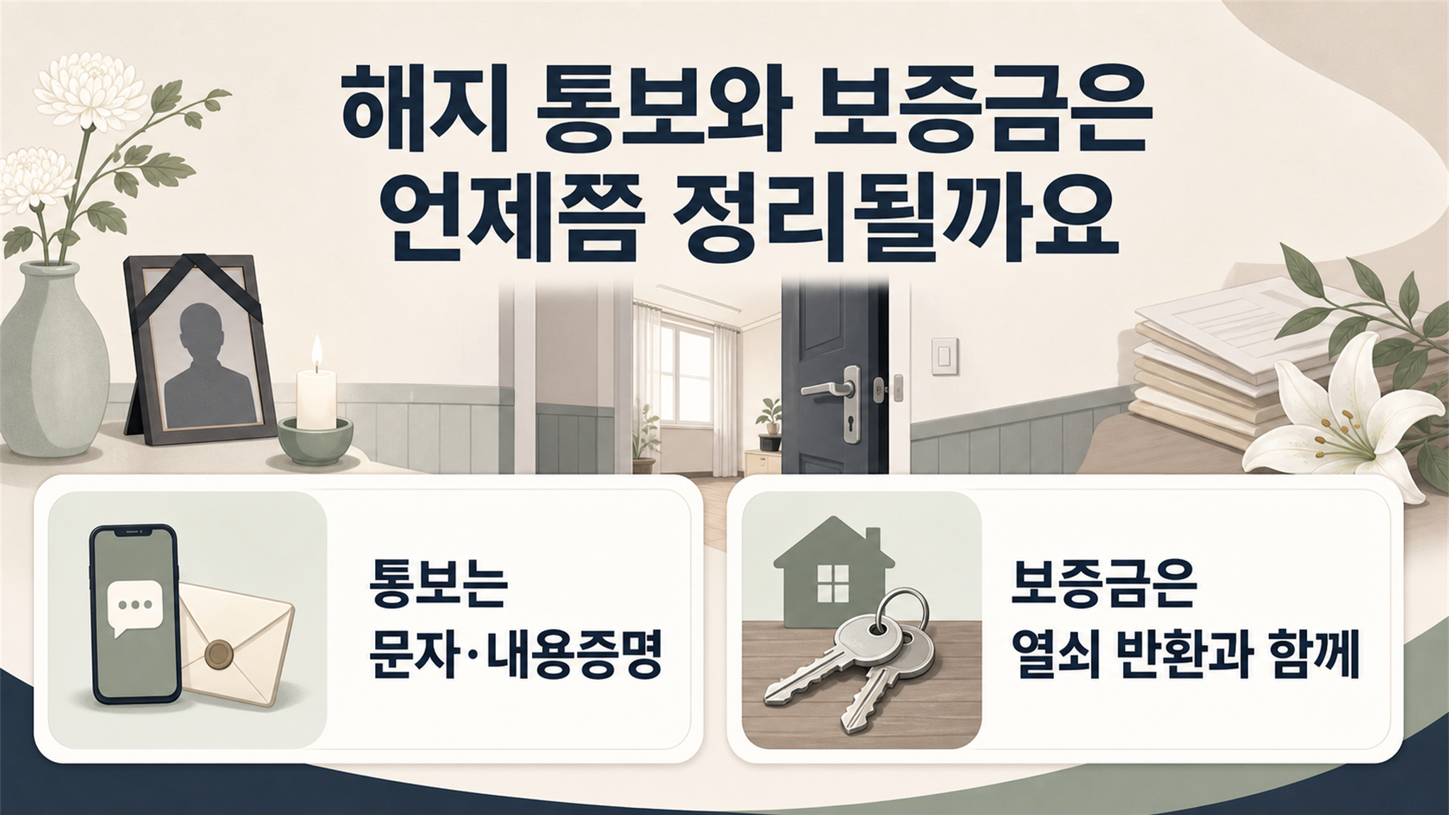 사망자 임대차 계약 해지에서 자주 묻는 처리 기한과 변경 절차 - 가효상조 장례 가이드 사망자 임대차 계약 해지에서 자주 묻는 처리 기한과 변경 절차