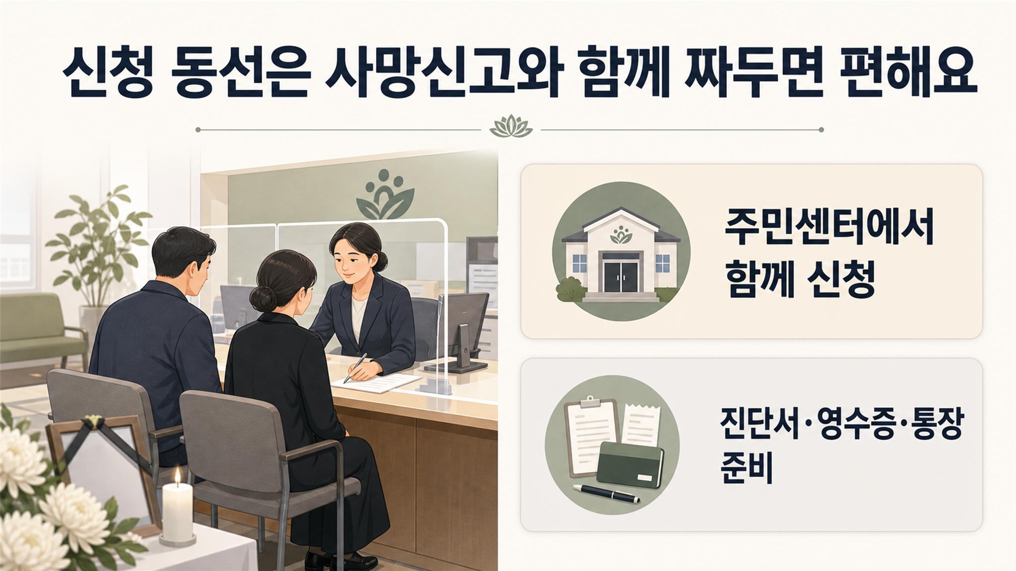 노인 장례비 지원: 신청 단계와 지원 대상을 구분할 때 - 가효상조 장례 가이드 노인 장례비 지원: 신청 단계와 지원 대상을 구분할 때