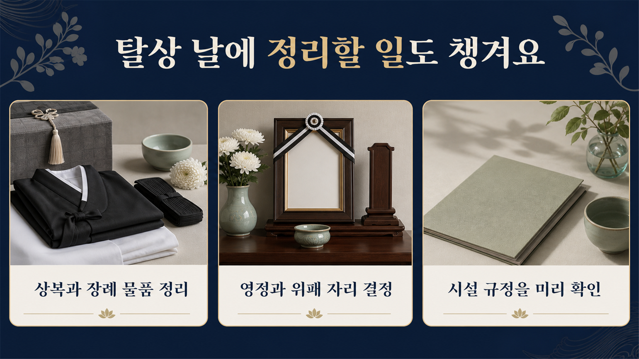 탈상 날짜 FAQ: 자주 묻는 질문과 정확한 기준 - 가효상조 장례 가이드 탈상 날짜 FAQ: 자주 묻는 질문과 정확한 기준
