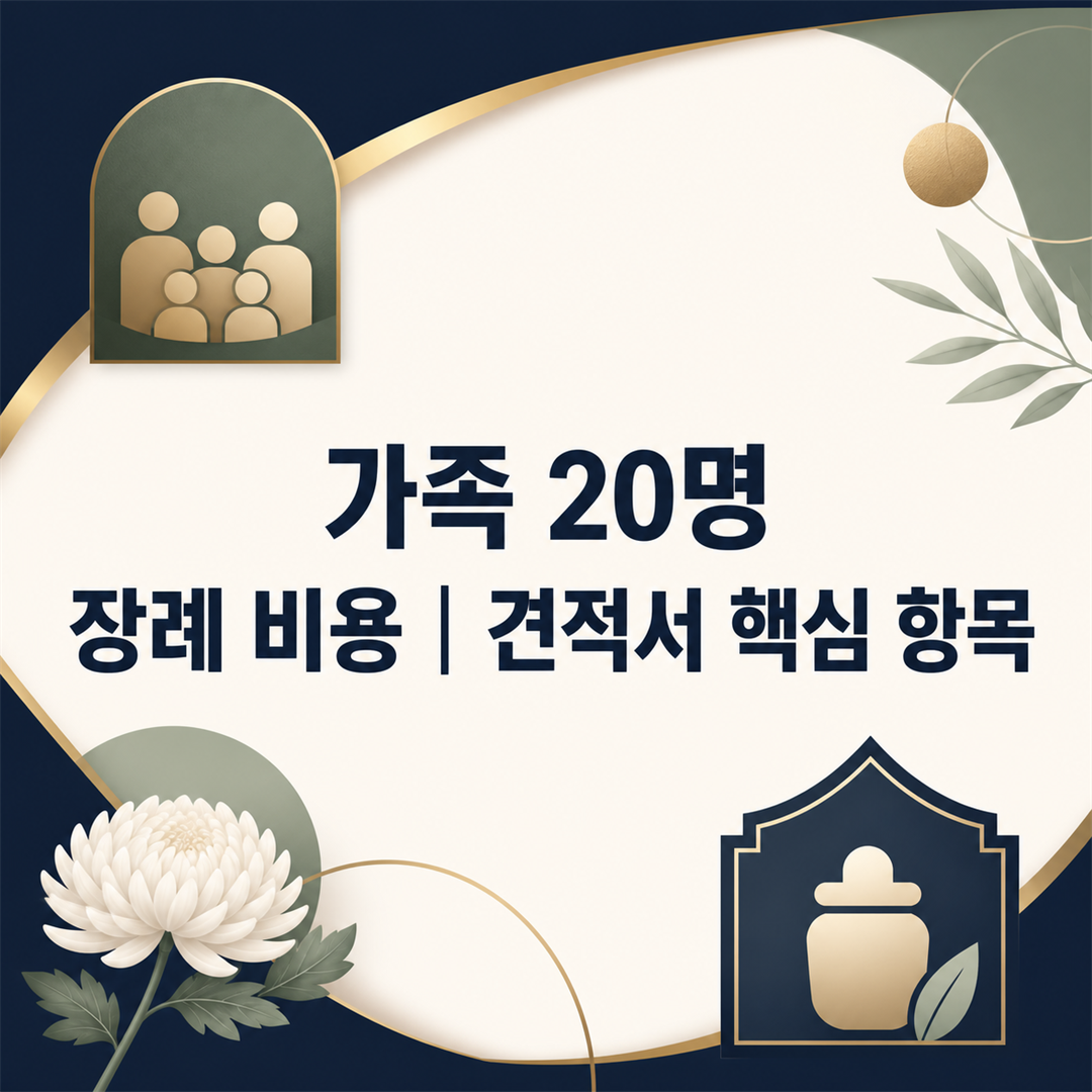 가족 20명 장례 비용, 비교 항목과 변동 요인을 구분해서 알아보기 - 가효상조 장례 가이드 가족 20명 장례 비용, 비교 항목과 변동 요인을 구분해서 알아보기