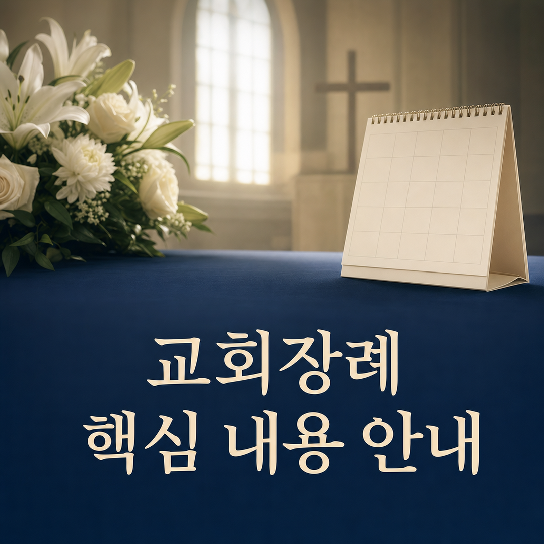 교회장례, 실제 준비에 필요한 핵심 내용을 한눈에 - 가효상조 장례 가이드 교회장례, 실제 준비에 필요한 핵심 내용을 한눈에