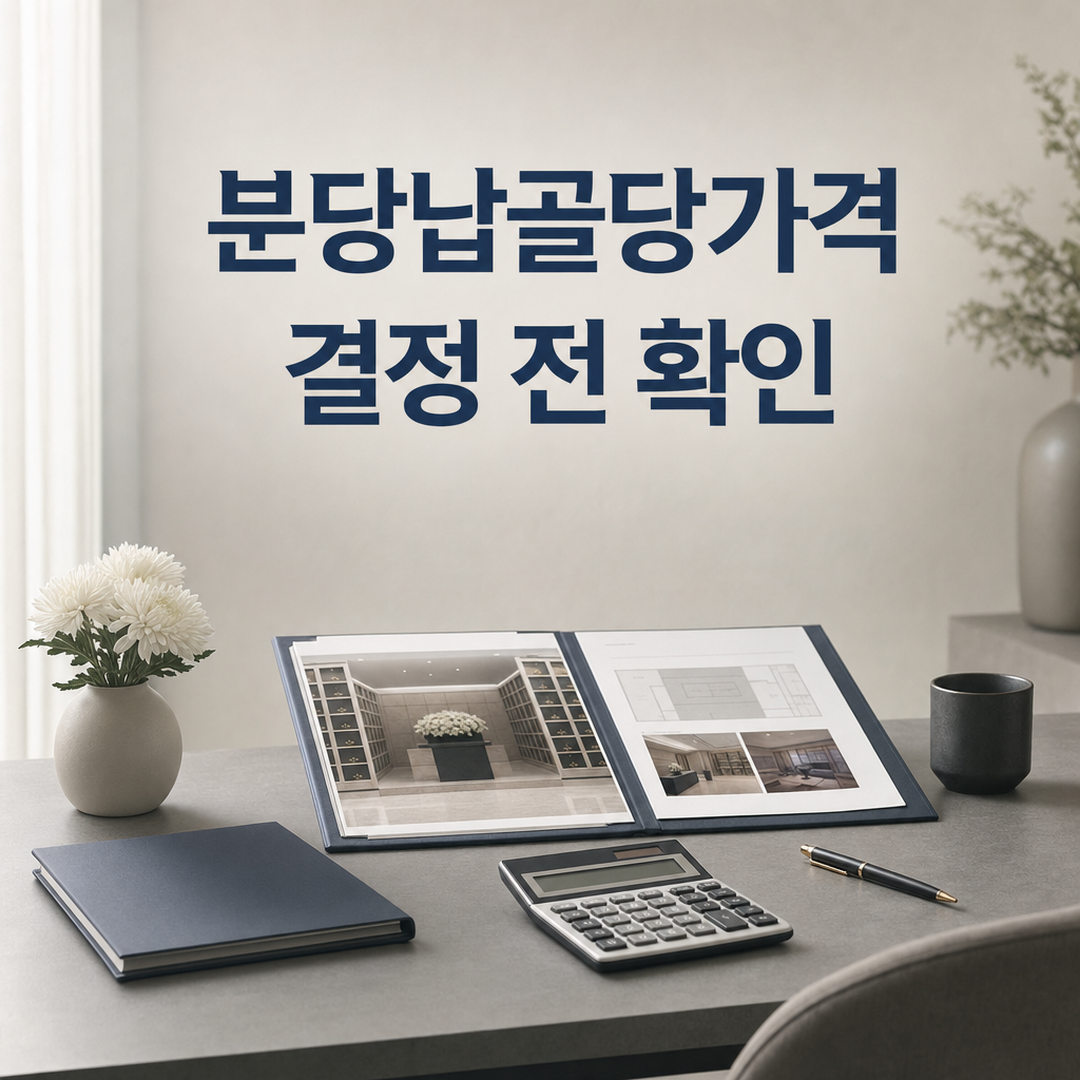 분당납골당가격, 준비 순서와 결정 기준을 단계별로 안내 - 가효상조 장례 가이드 분당납골당가격, 준비 순서와 결정 기준을 단계별로 안내