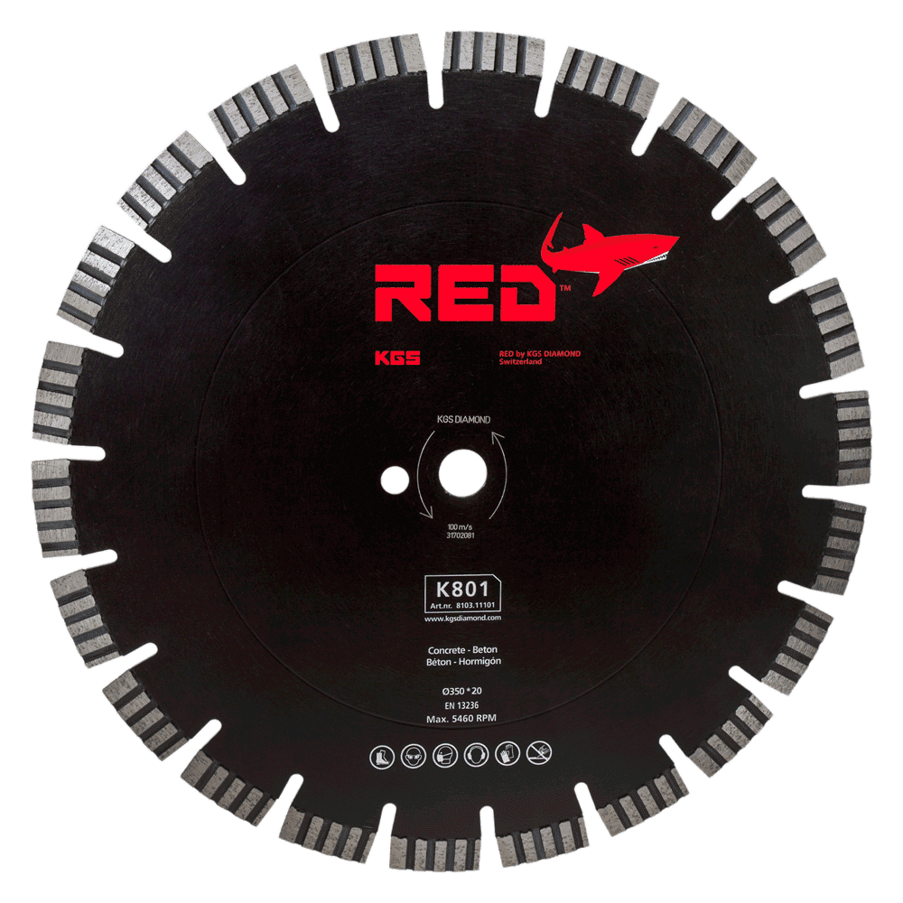 RED-K801-Ø350-Bore-20-8103