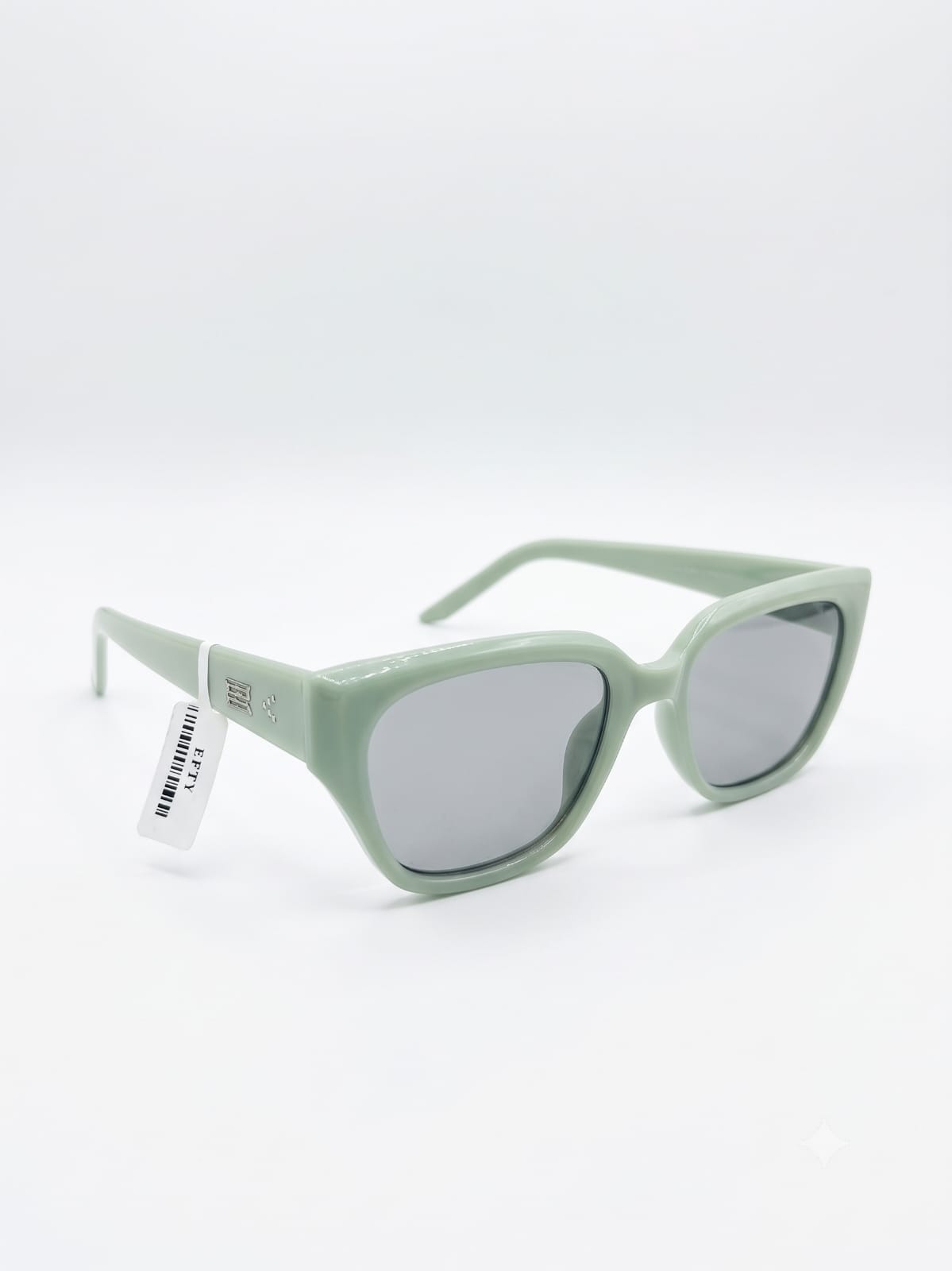 Mint Green Retro Square Sunglasses