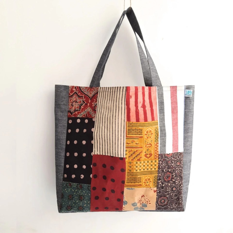 Handmade Ankara Print Tote Bag - African Fabric Shoulder Bag - Image 1