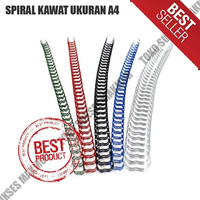 Jual Spiral Kawat Ring Kawat Twin Ring 1 4 35 Loops Untuk 45 Lembar Kode A 004 Sellerwulam Jd Id