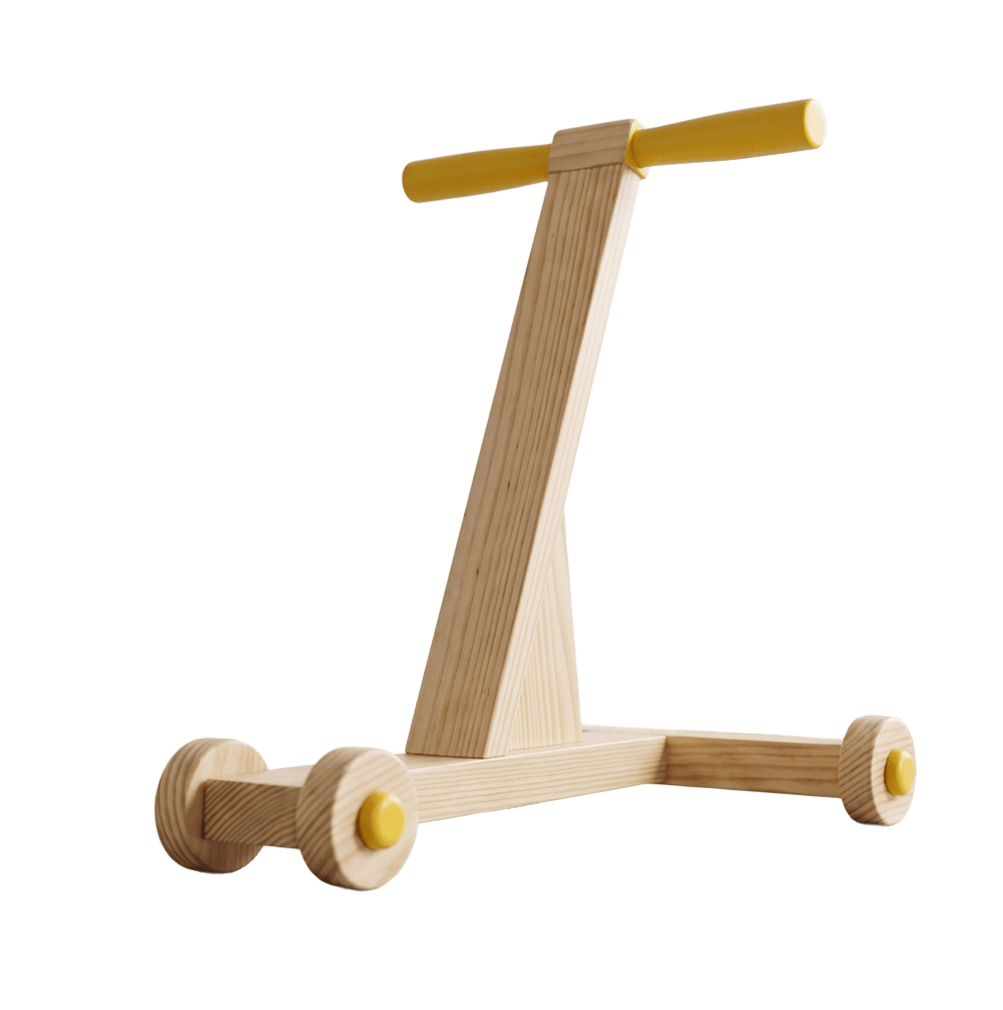 Handmade wooden toy car for toddlers, natural eco-friendly design